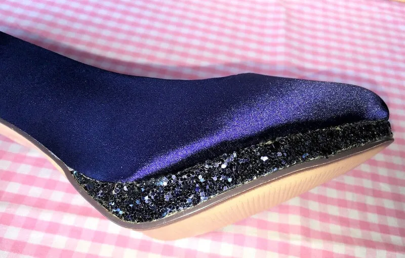 Pumps, The essence Menbur Schuhe, Satin blau, royalblau, Gr. 36