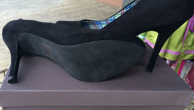 Pumps, Andrea Conti Schuhe, schwarz Velour