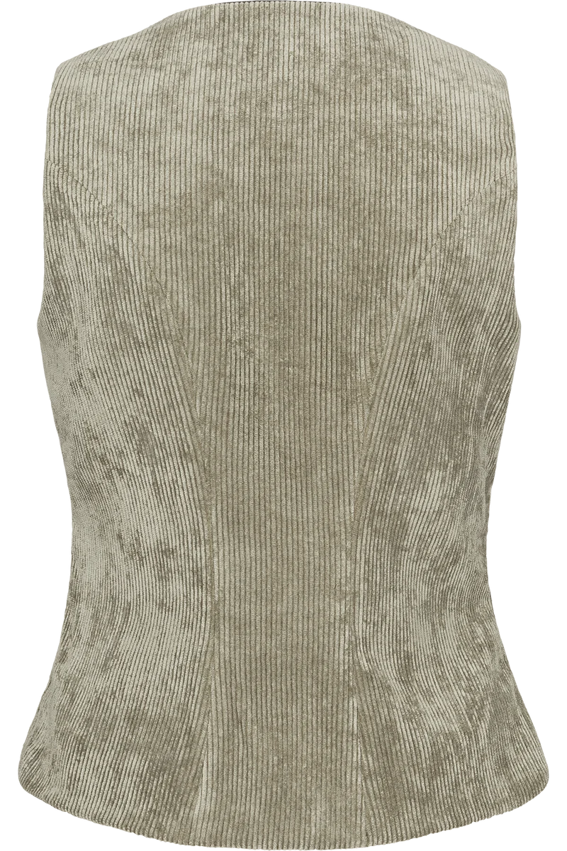 Damen Trachtenmieder aus Cord mit Stretch - oliv