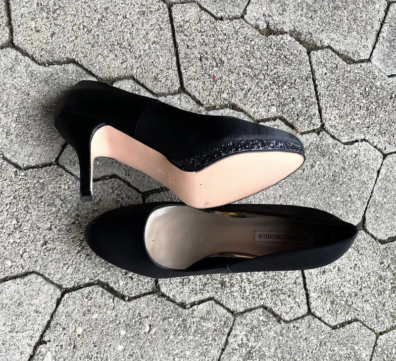 Pumps, The Essence Menbur Schuhe, Satin schwarz