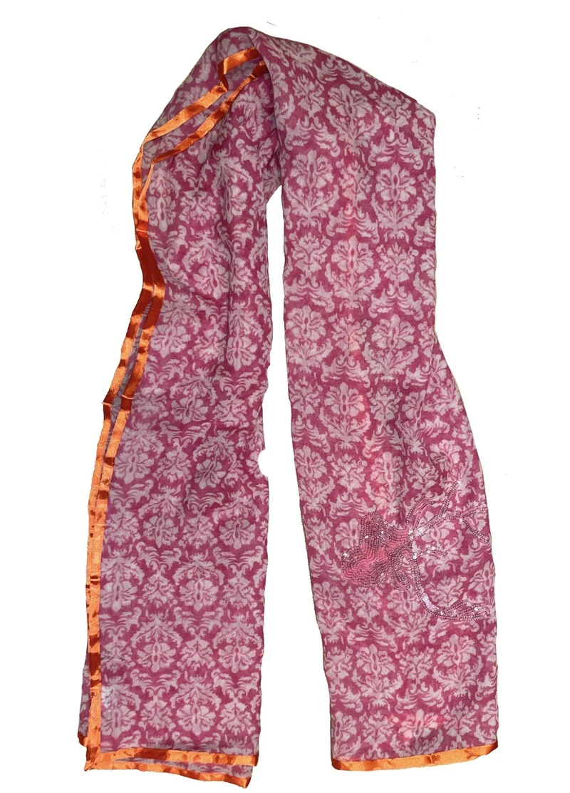 Tuch, Schal, CuteStuff, Ornament, orange pink, Hirsch