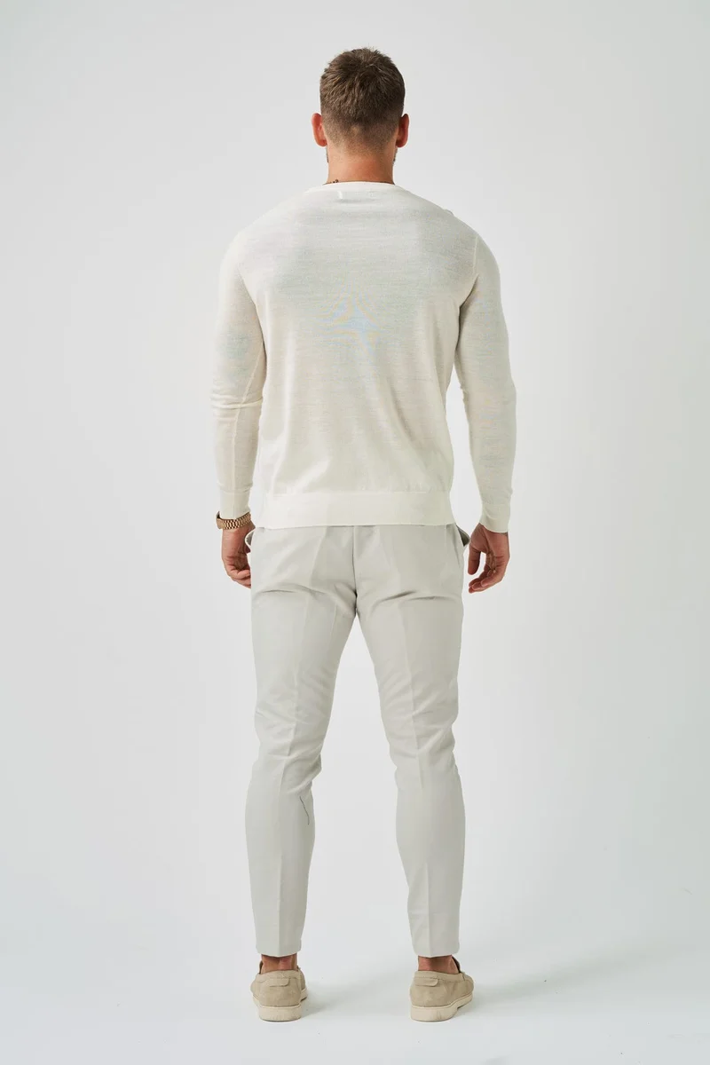 LONG SLEEVE KNIT - OFF WHITE