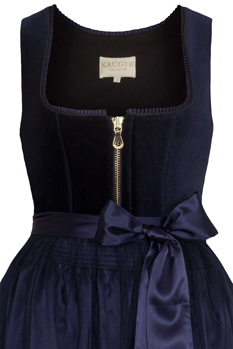 Midi Samt-Dirndl - marine