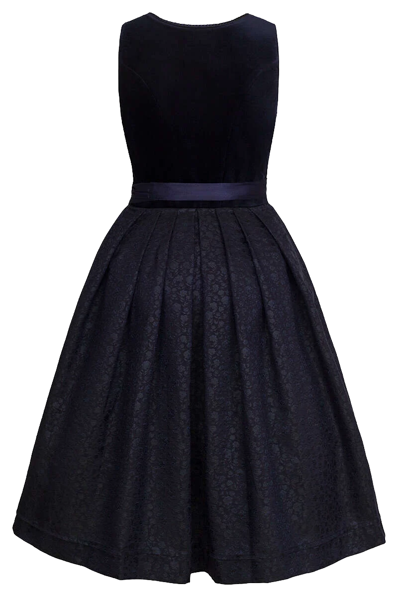 Midi Samt-Dirndl - marine