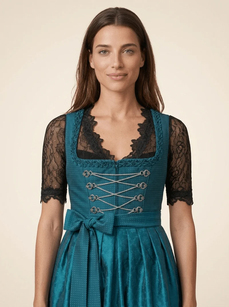 Dirndlbluse Valentina schwarz