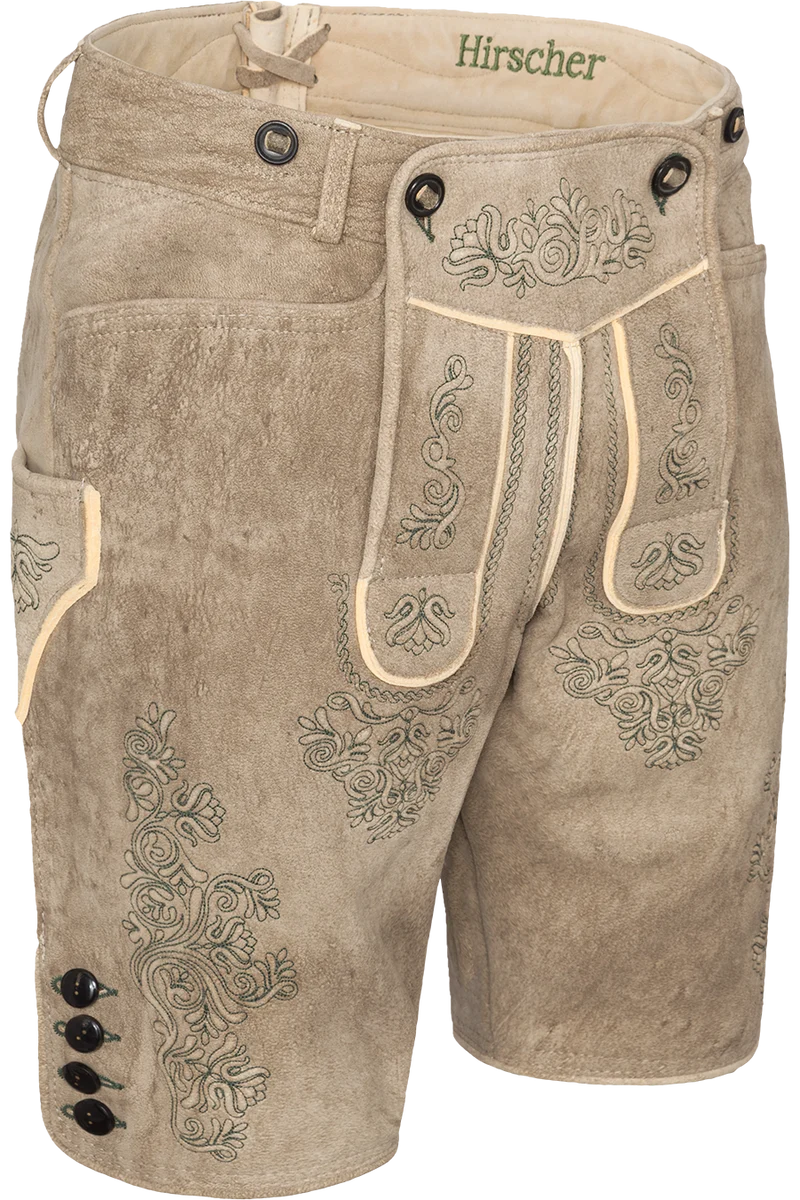 Rustikale Herren Hirschlederhose kurz