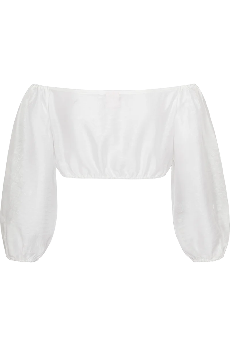 Carmen-Dirndlbluse mit weiten Ärmeln