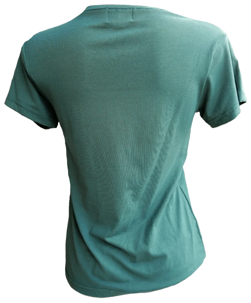 Trachtenshirt, Tu Felix Austria, grün Hirsch, Stickereien