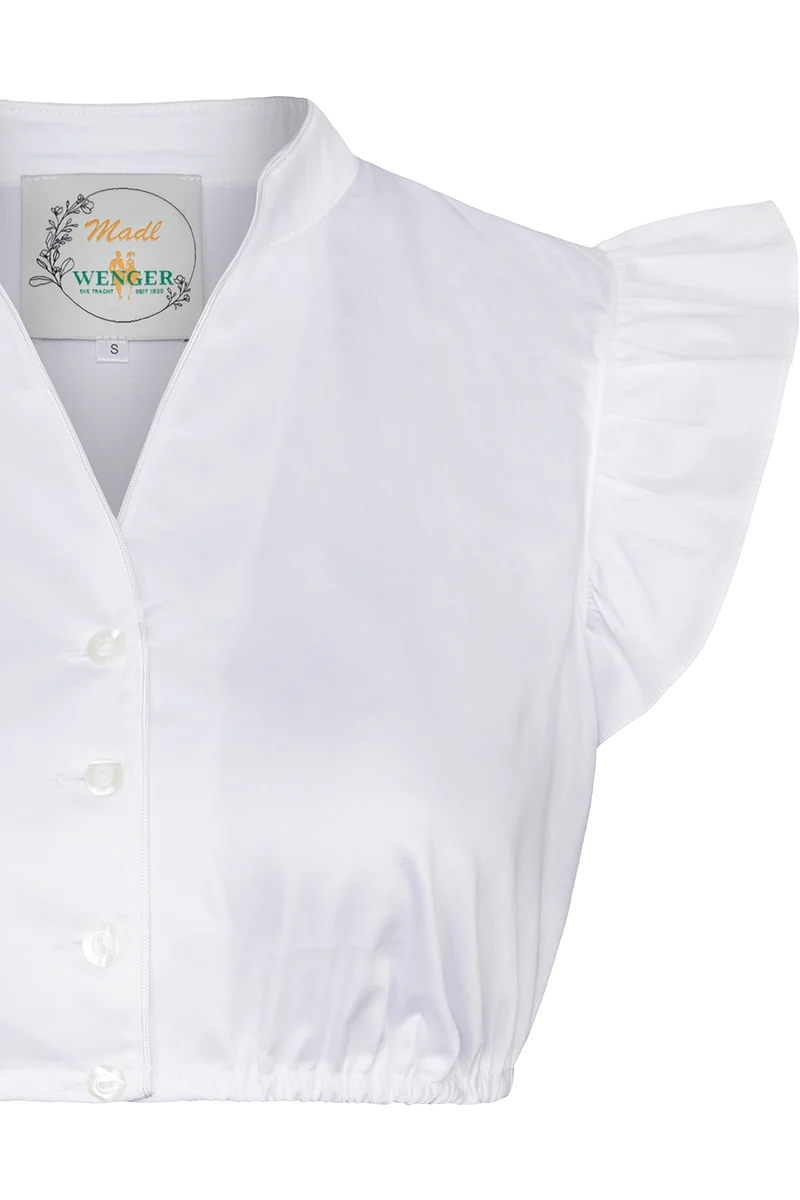 Kinder Teenager Dirndlbluse mit Flügelärmel und Stretch