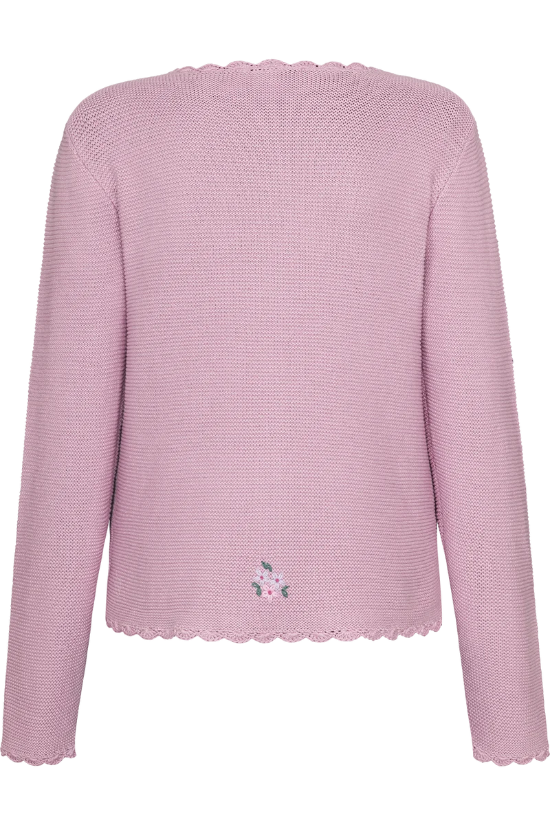 Damen Trachtenstrickjacke mit Blümchen-Stick