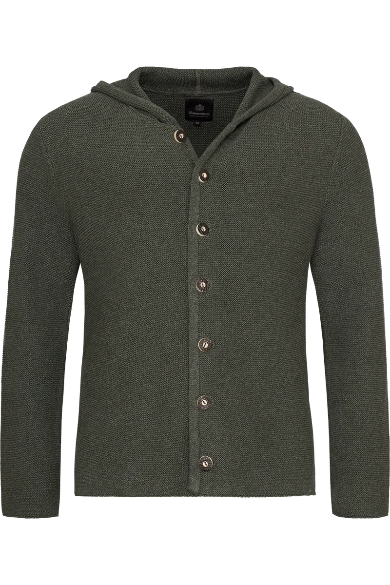 Herren Strickjacke mit Kapuze