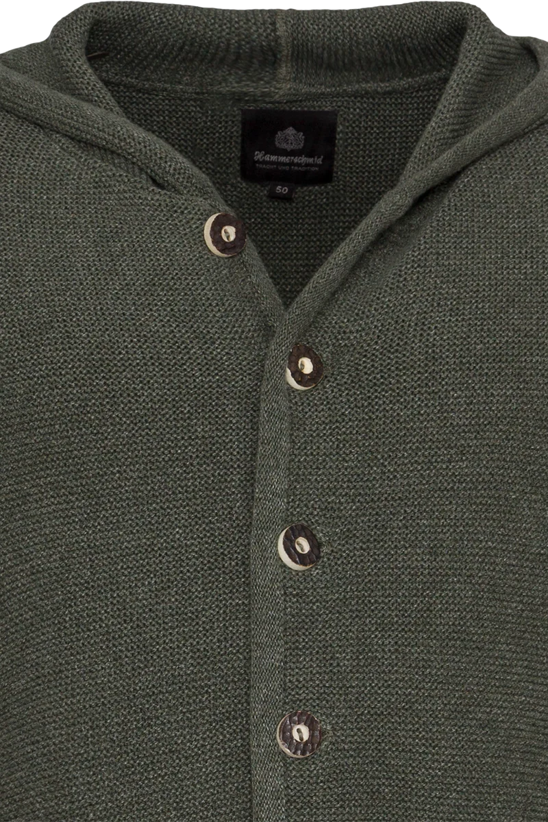 Herren Strickjacke mit Kapuze