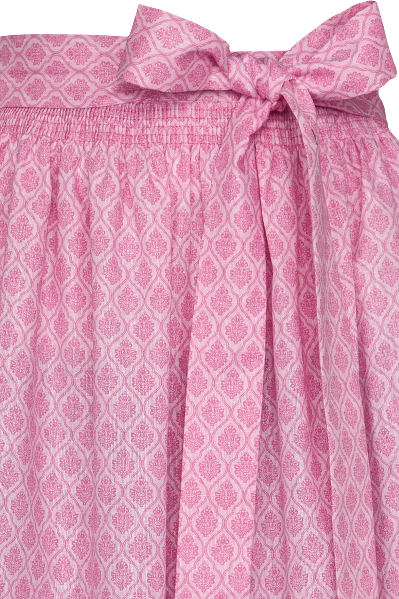 Dirndlschürze lang 80 cm aus Baumwoll-Leinen-Mix