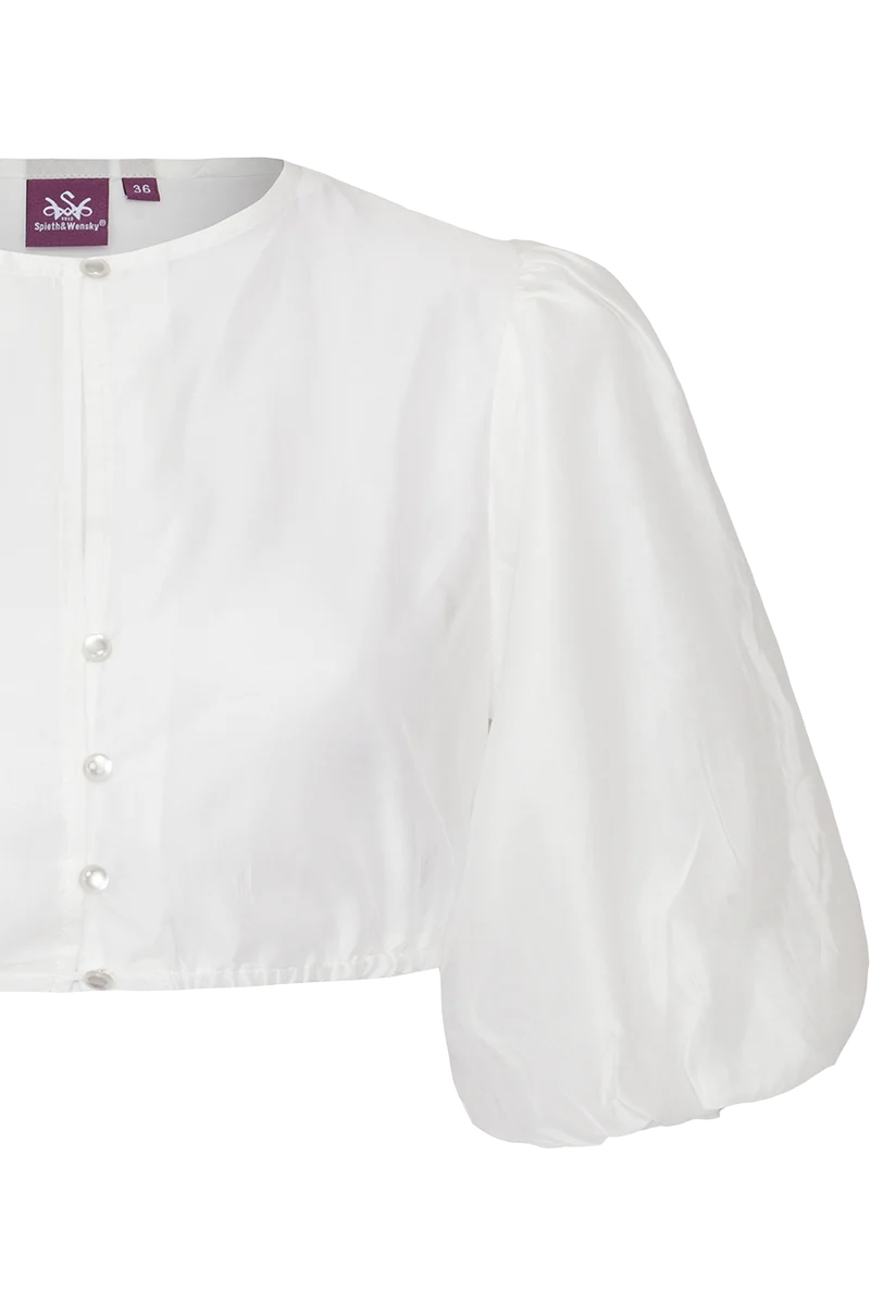 Dirndbluse transparent mit weiten Ärmeln