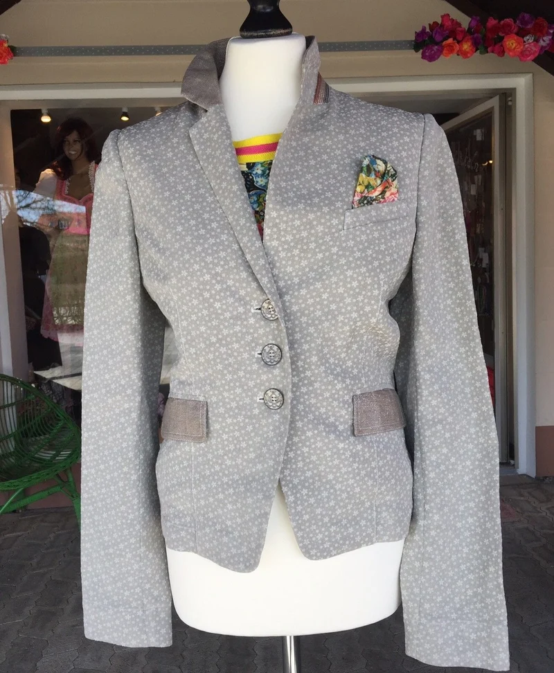 Trachten Jacke, von&zu Basset, Natur, Schößchen Blazer