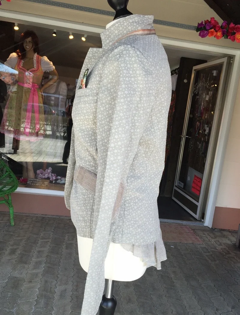 Trachten Jacke, von&zu Basset, Natur, Schößchen Blazer