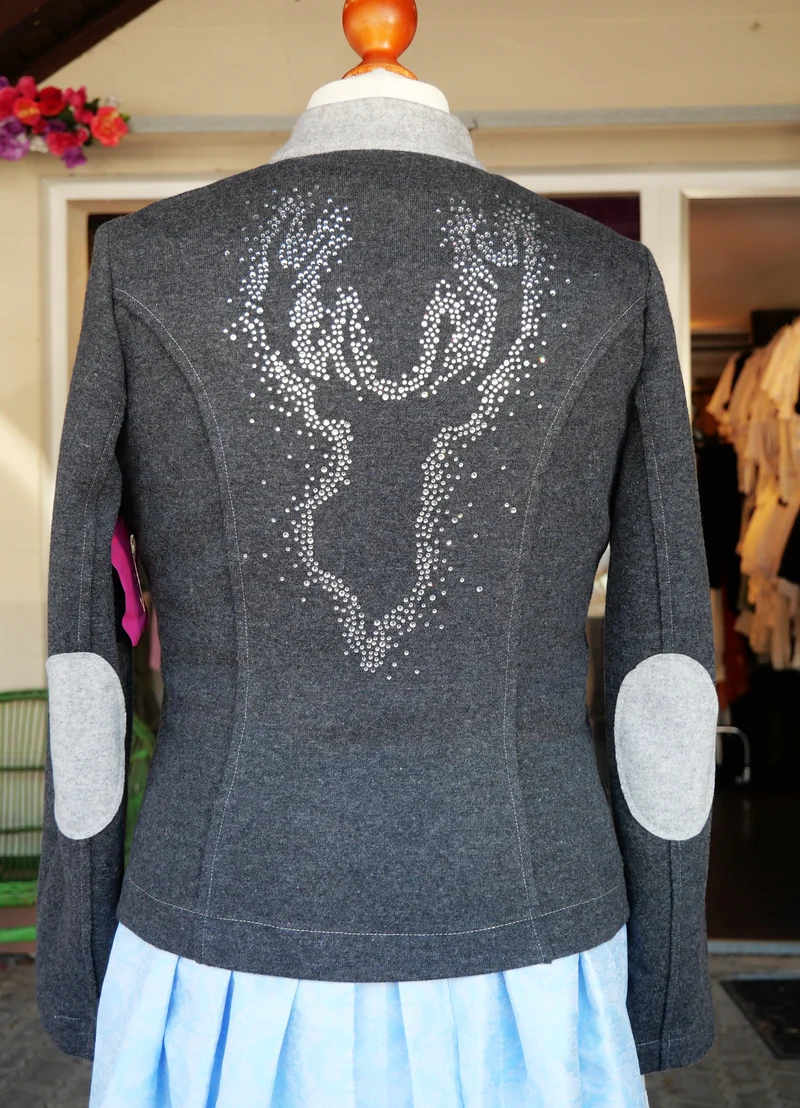 Trachten Jacke, Krüger Madl, Josephina, Grau, Wolljacke