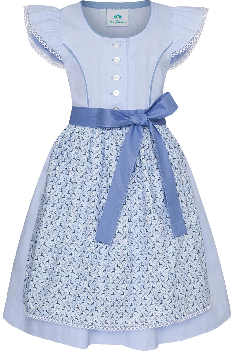 Mädchen Dirndl mit Baumwollschürze
