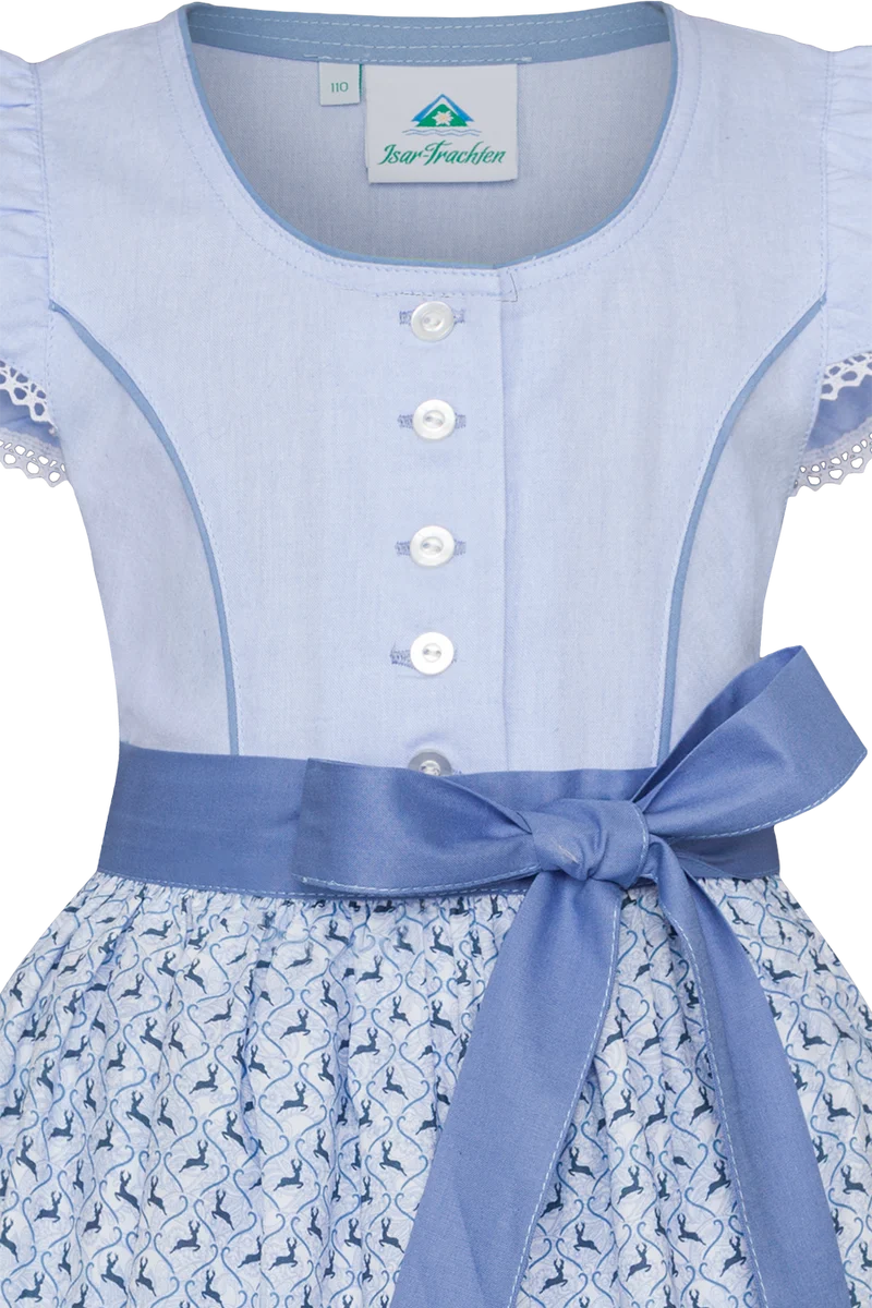Mädchen Dirndl mit Baumwollschürze