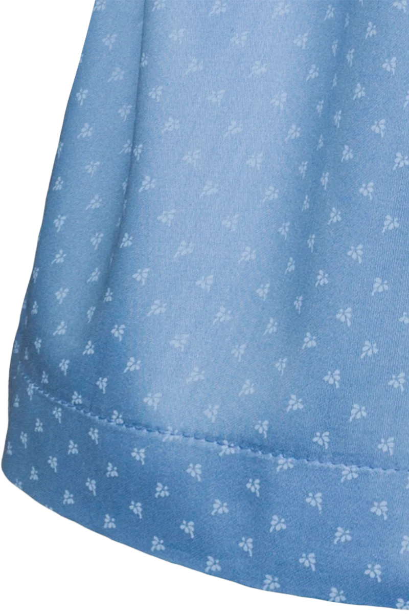 Mädchen Dirndl mit Leinen-Oberteil