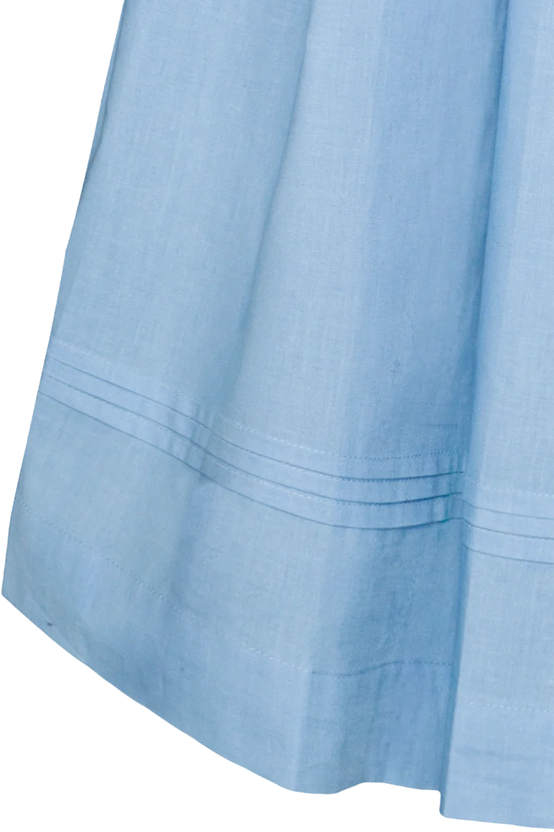 Midi-Trachtenkleid mit Schürze und Gürtel - dunkelblau