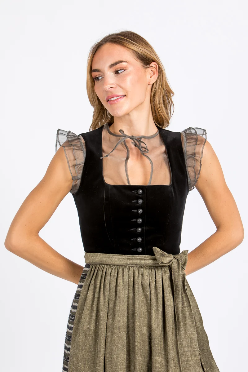 Wenger Dirndlbluse Christina haselnuss