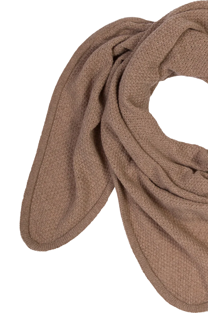 Damen Woll-Stricktuch Dreieckstuch
