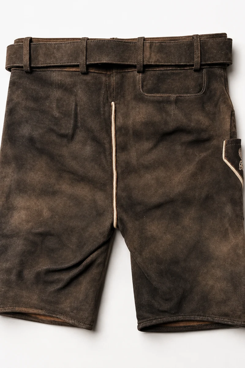 Lederhose Liga di Bavaria Luxury Collection "Festwiese München" bavarian brown TD07