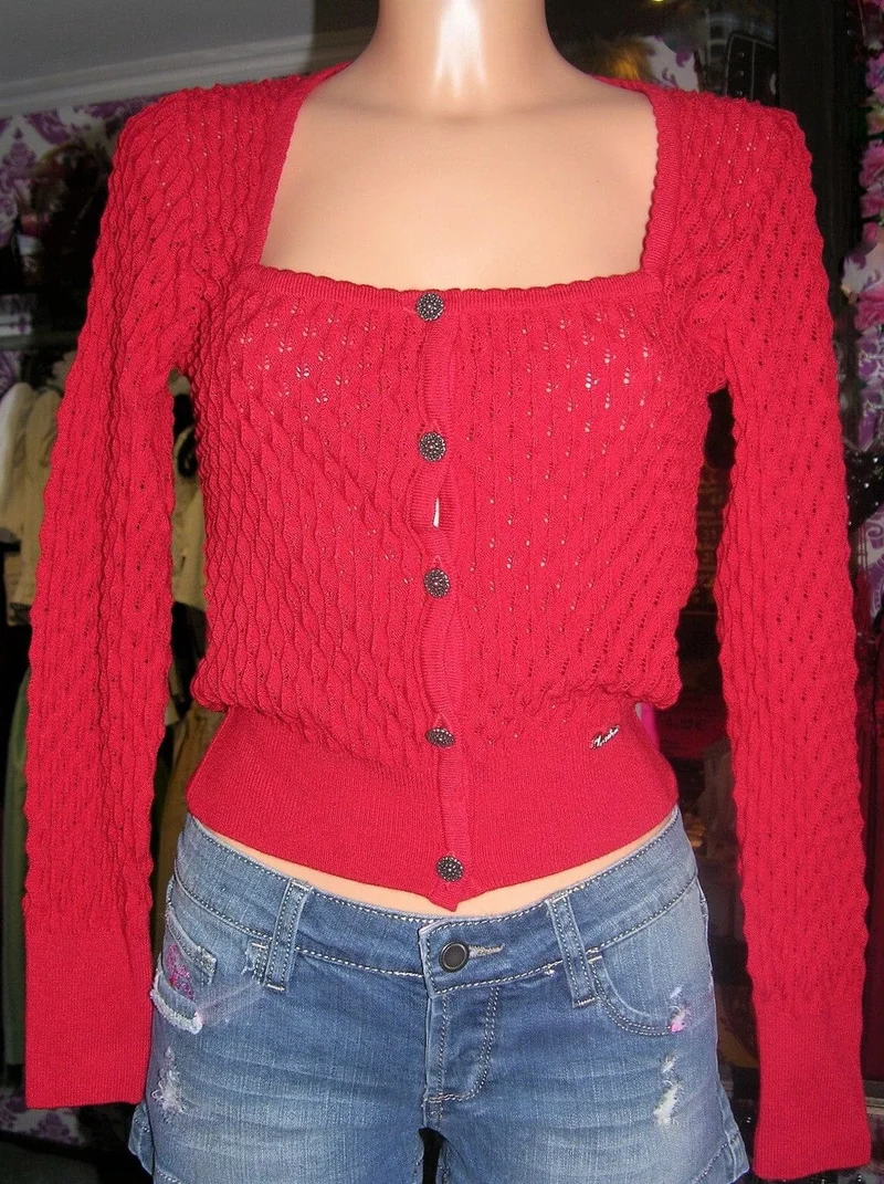 Trachten Jacke, Trentini, Strickjacke, rot, Trachtenjacke