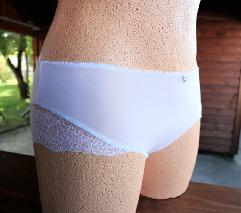 Hipster, Panty, Nina von C., weiß, Spitze