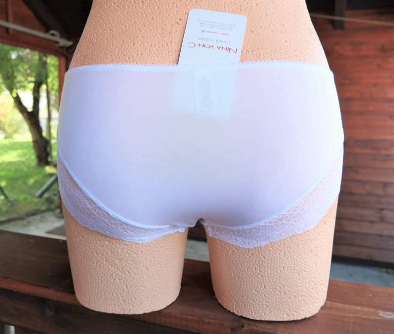 Hipster, Panty, Nina von C., weiß, Spitze