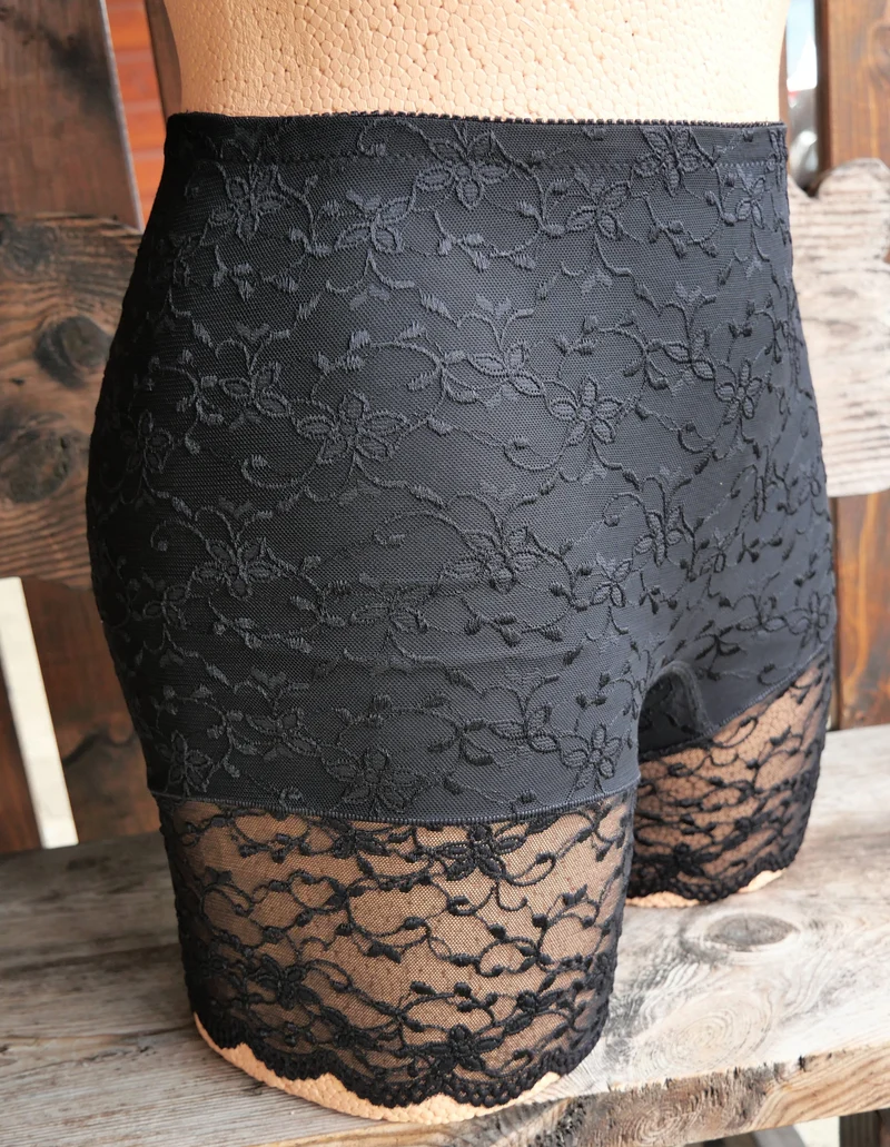 Spitzenlongpant, Radler, Slip, Nina von C., schwarz, Spitze