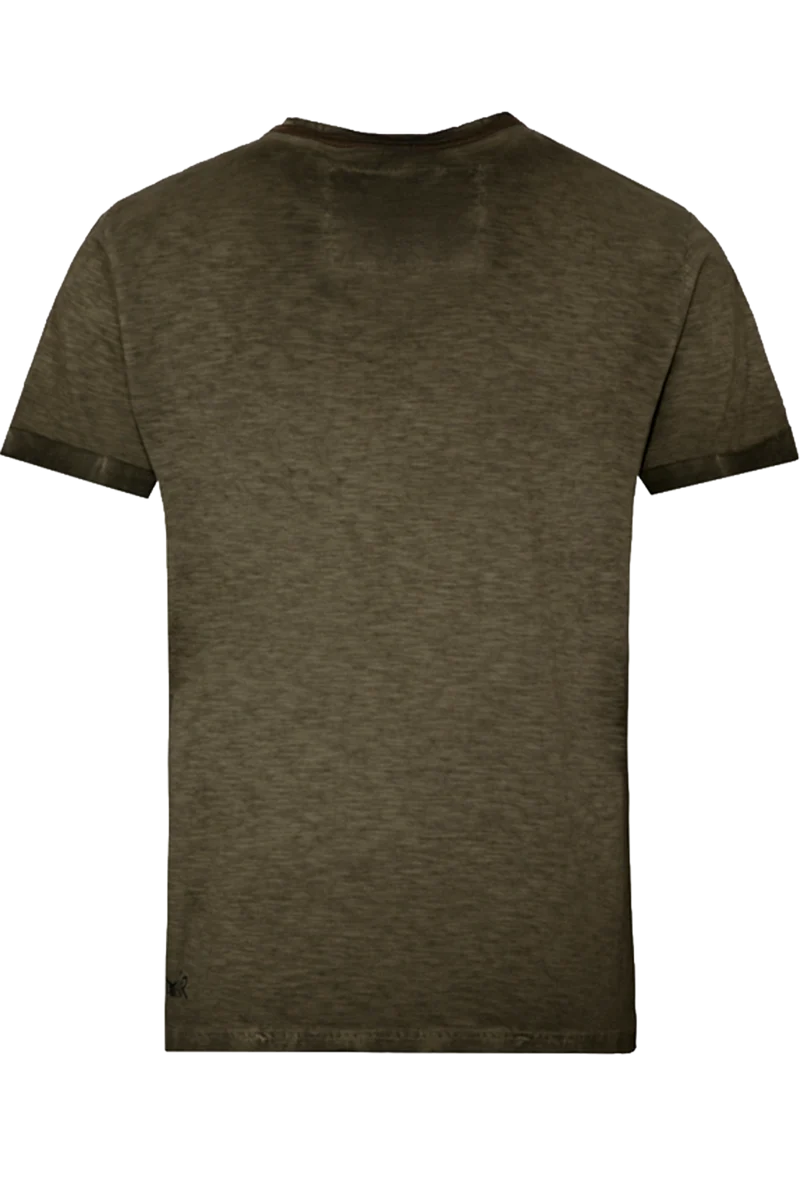 Herren Shirt in Used-Optik mit Fischdruck