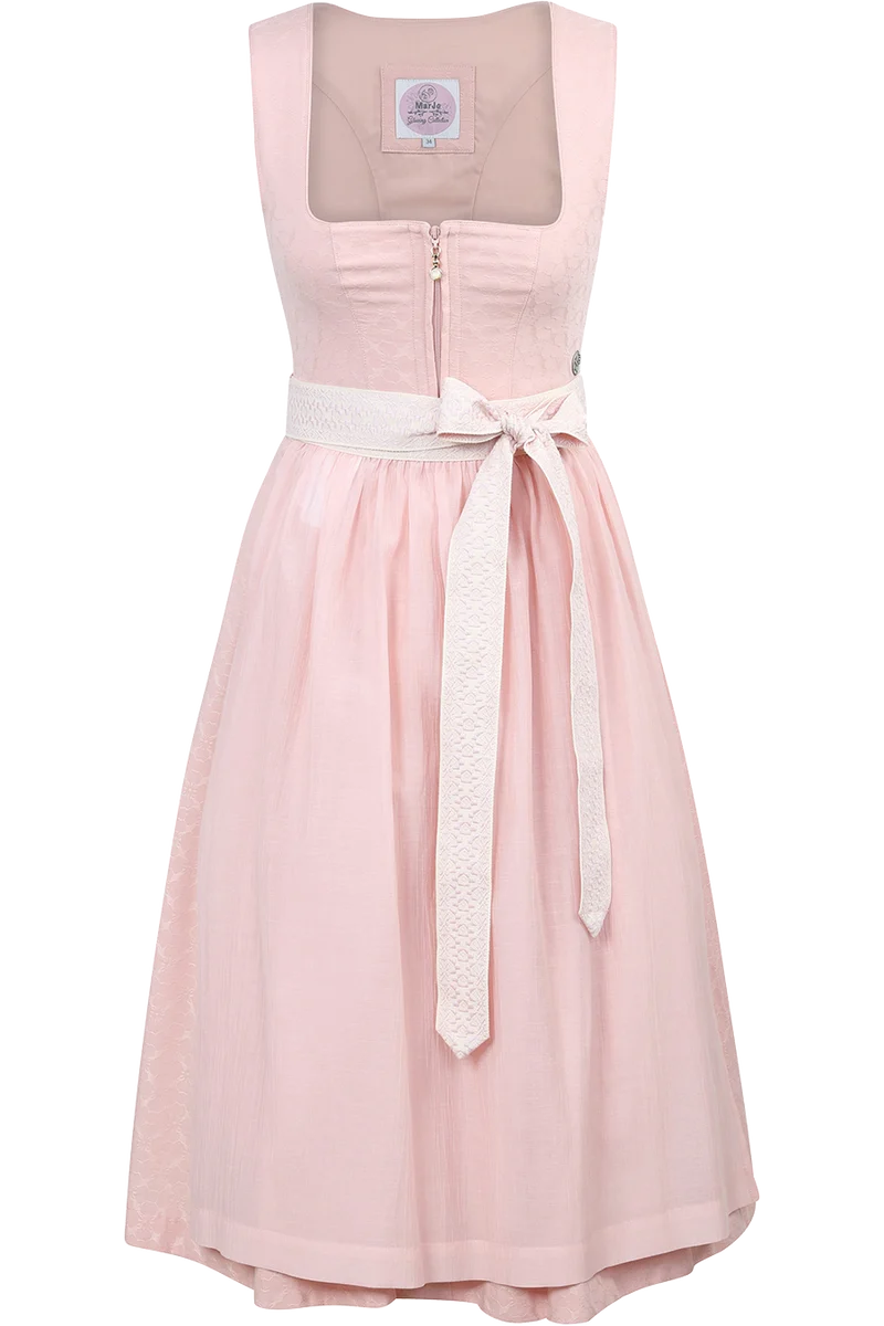 Dirndl 75cm mit Jacquardmuster und Reißverschluss