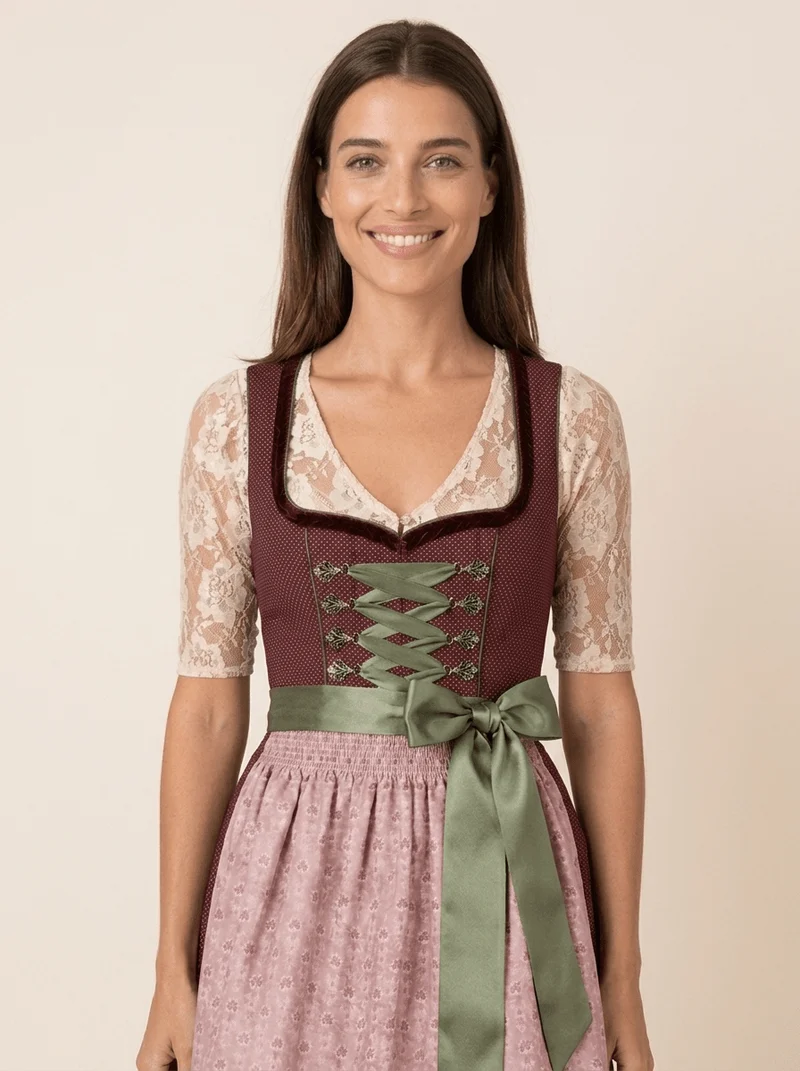 Dirndlbluse Mia beige