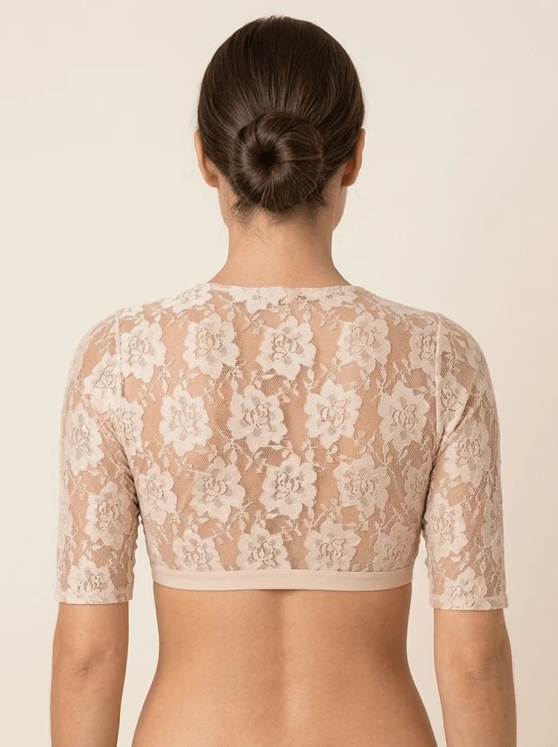 Dirndlbluse Mia beige