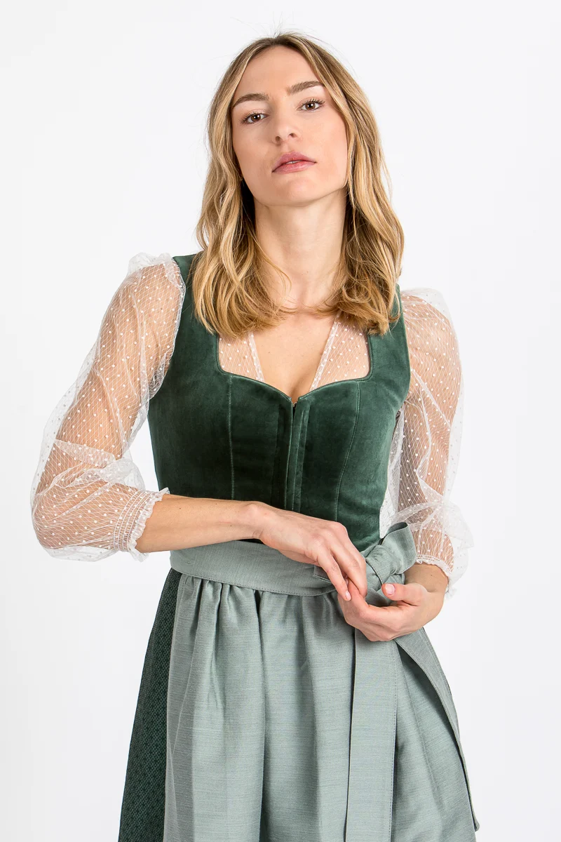 Almliebe Dirndl Christl grün