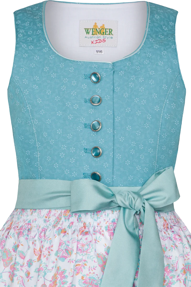 Mädchen Baumwolldirndl mit Streublumenmuster