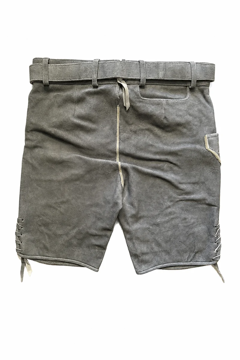 Lederhose Liga di Bavaria Luxury Collection "Holledau" deep grey TD04