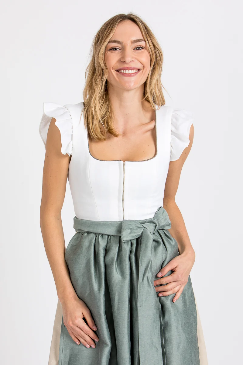 Alpenherz Dirndl mit abnehmbaren Flügelärmel Marie ecru