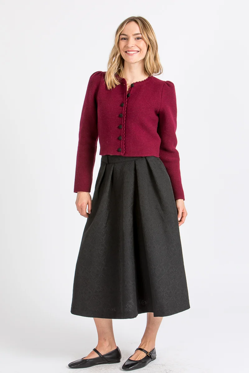 Almliebe Strickjacke Owingen bordeaux