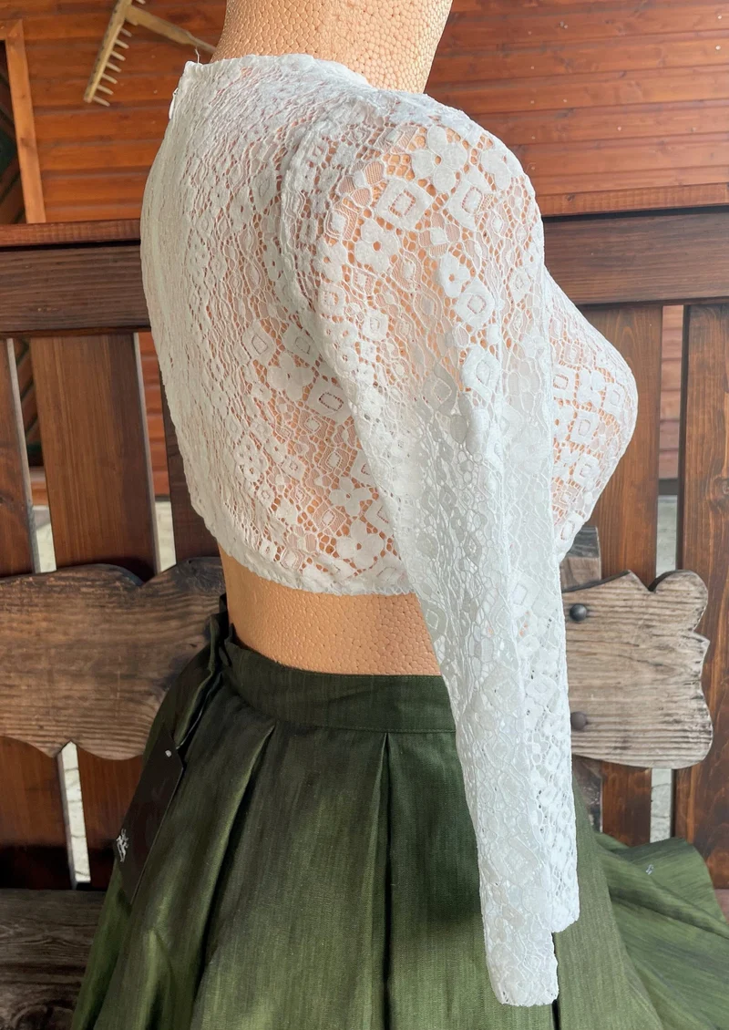 Dirndlbluse, Spieth & Wensky, offwhite, Siena, 3/4 Arm, Gr. 44