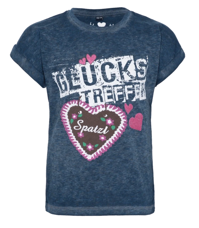 Kinder Madlshirt, HangOwear, Romy Kids, blau, 110/116
