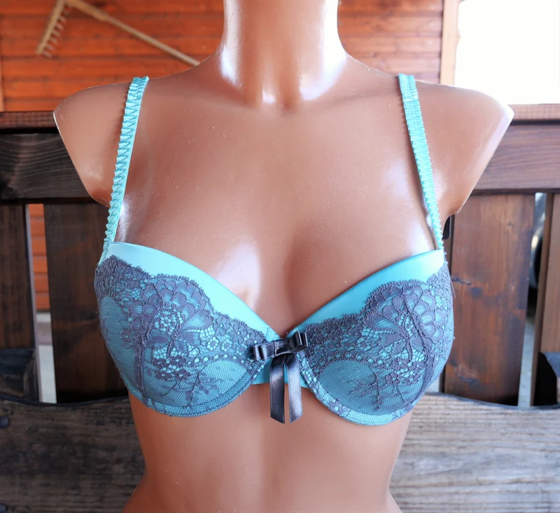 BH, After Eden, grau, Mint, Satin, Spitze, Push up