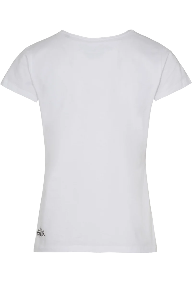 Damen Trachtenshirt mit Weinglas-Druck