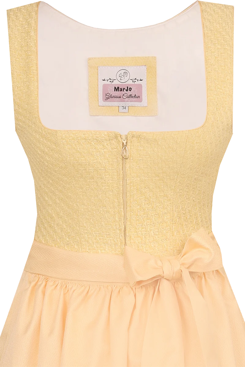 Dirndl in Midi-Länge mit Bouclé-Mieder