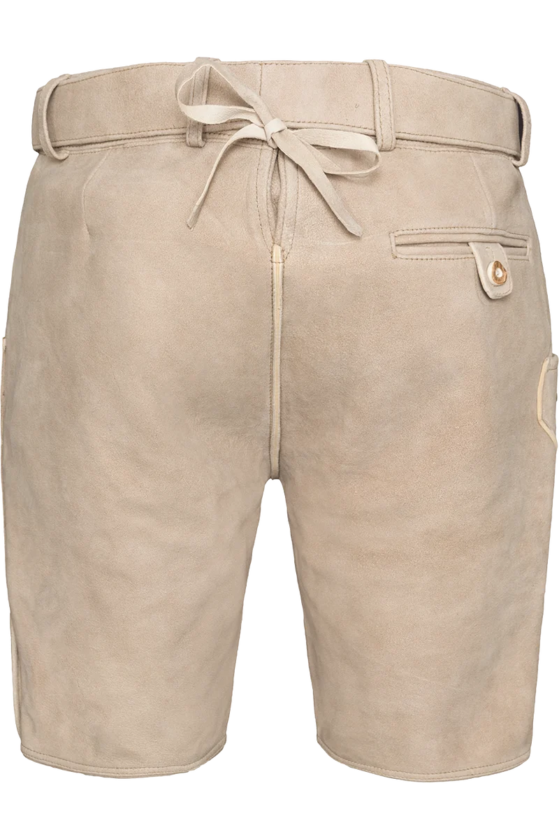 Kurze Herren-Trachtenlederhose mit Stickerei