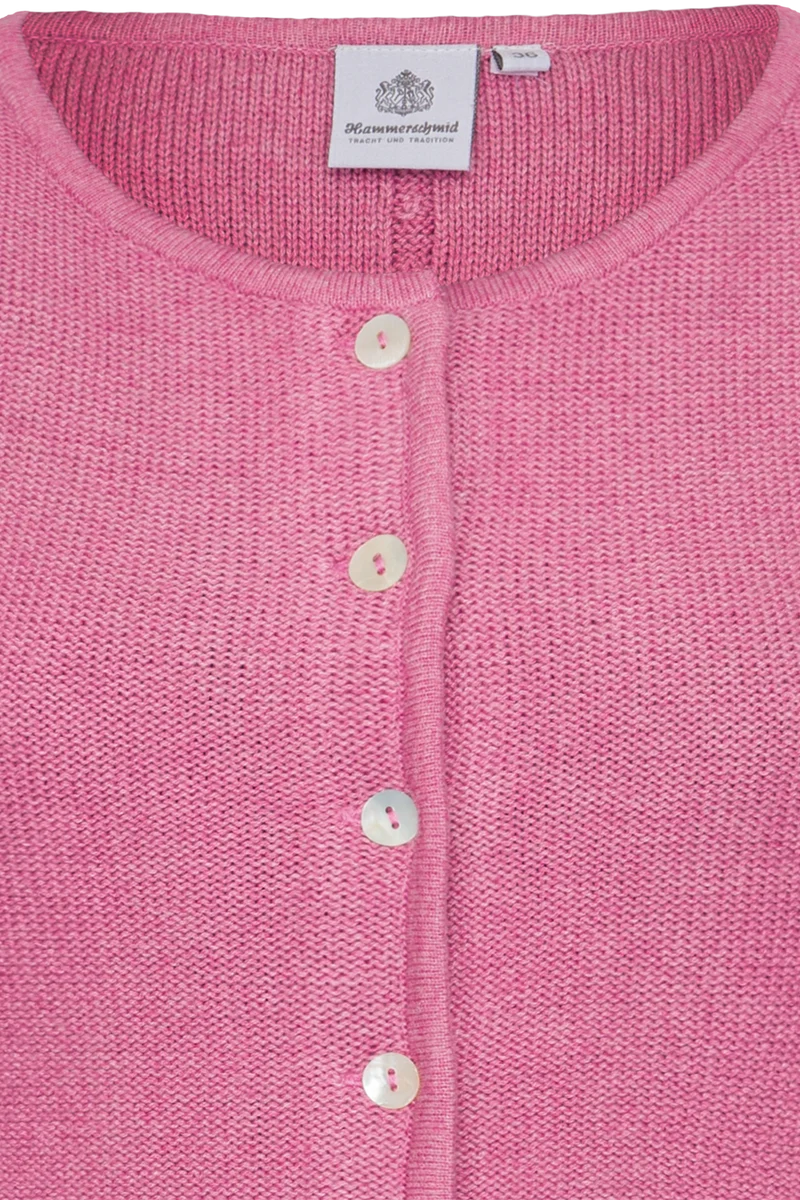 Damen Dirndljacke mit Perlmuttknöpfen - rosa