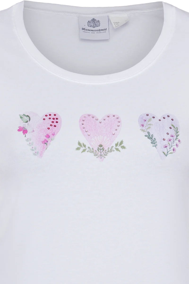 Damen Trachtenshirt mit Strasssteinchen