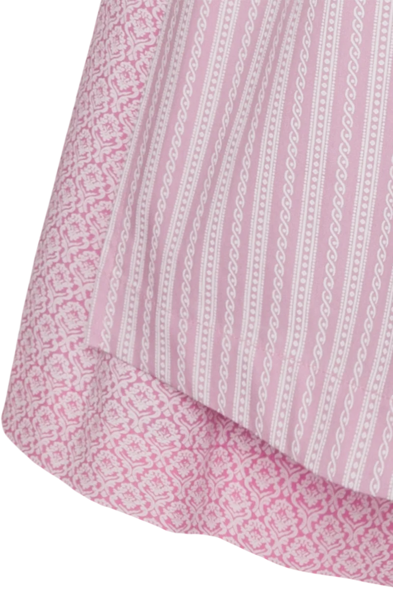 Dirndl aus reiner Baumwolle in Midilänge 70cm - rosa